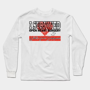 I Survived Open Heart Surgery. What's Your Superpower Long Sleeve T-Shirt